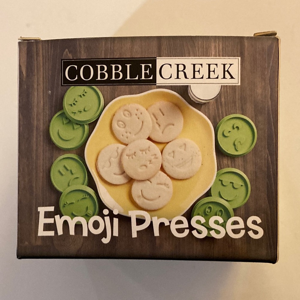 Cobble Creek Emoji Presses Cookie Cutter (Set of 7)  3 1/2" presses BPA free
